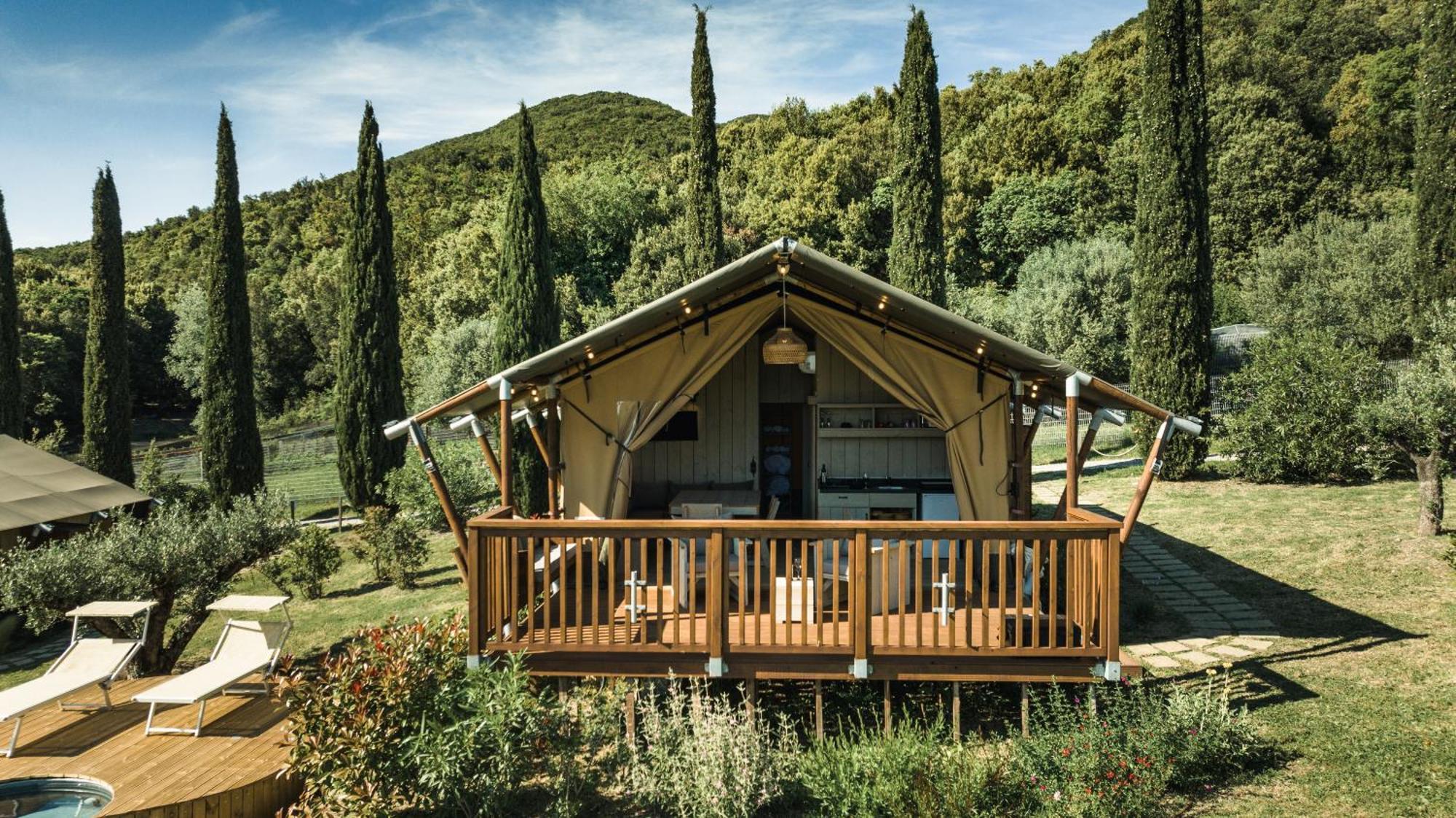 Glamping Le Tegole Otel Riparbella Dış mekan fotoğraf